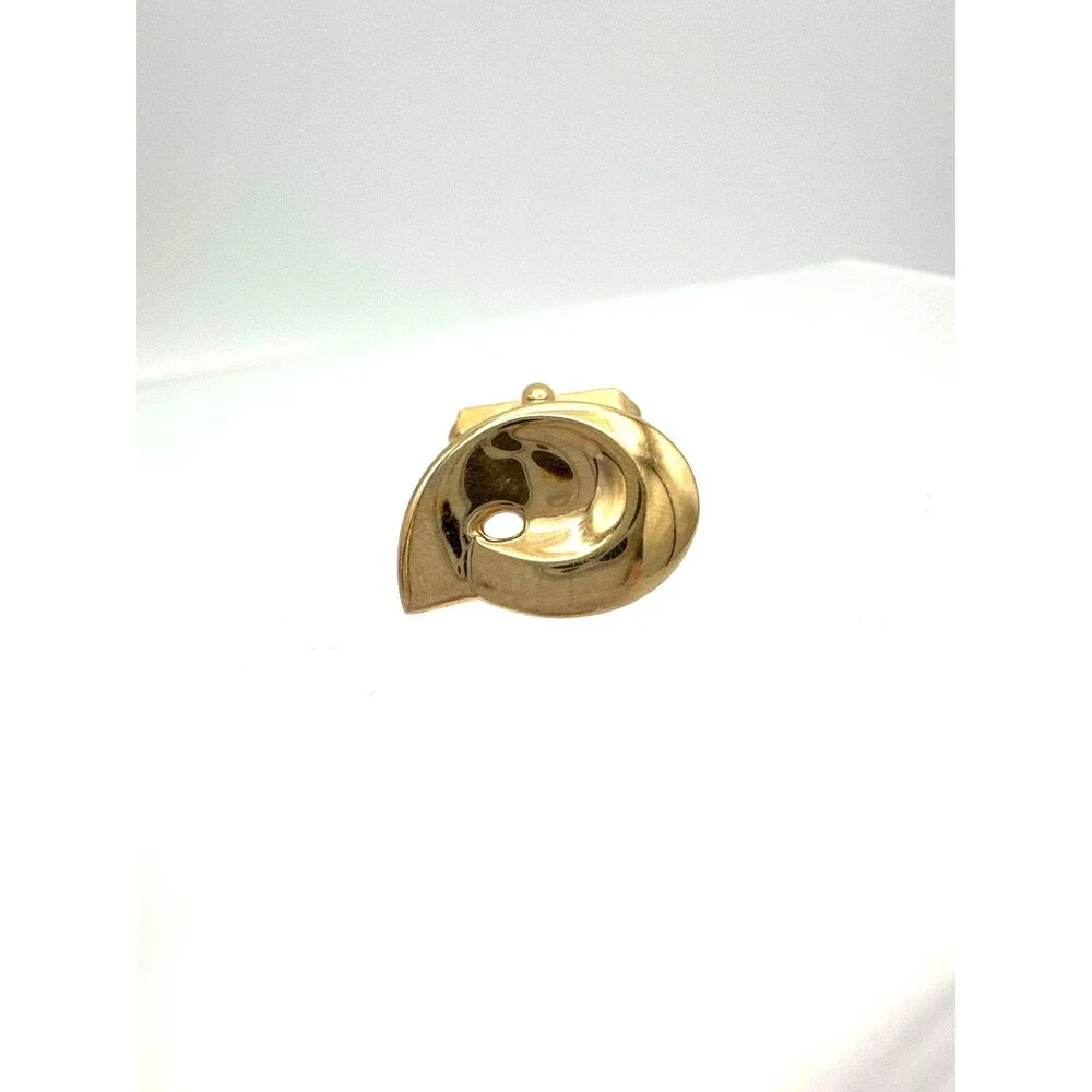 Vintage Swank Gold Tone Abstract Mod Single Cufflink –‎ Mid Century Modern